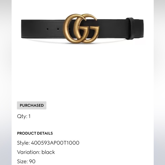 GG MARMONT 2015 RE-EDITION WIDE BELT - Picture 2 of 9